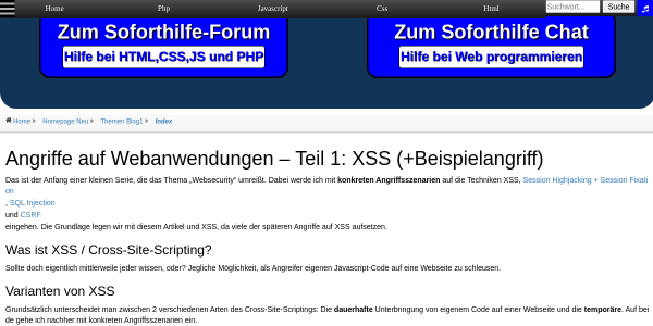 angriffe auf webanwendungen teil 1 xss beispielangriff 