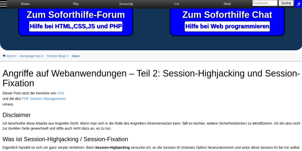 angriffe auf webanwendungen teil 2 session highjacking und session fixation 