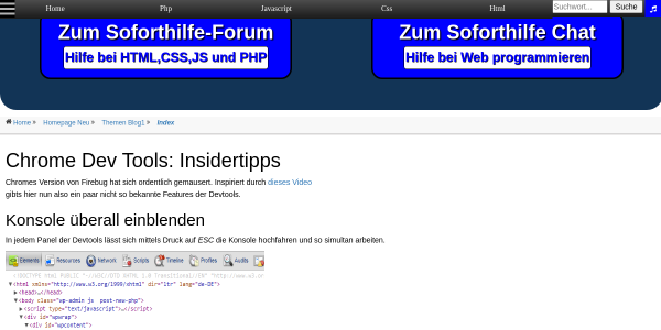 chrome dev tools insidertipps 