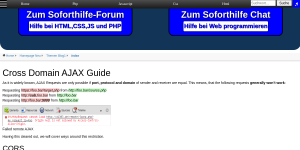 cross domain ajax guide 