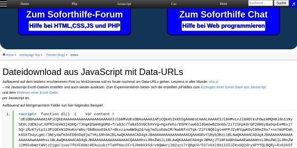 dateidownload aus javascript mit data urls 