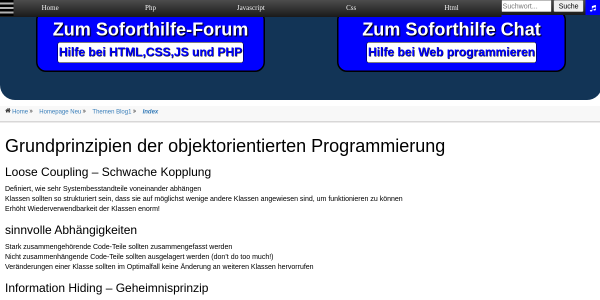 grundprinzipien der objektorientierten programmierung 