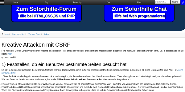 kreative attacken mit csrf 