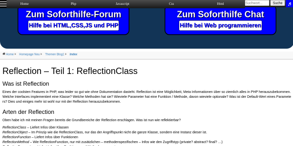 reflection teil 1 reflectionclass 