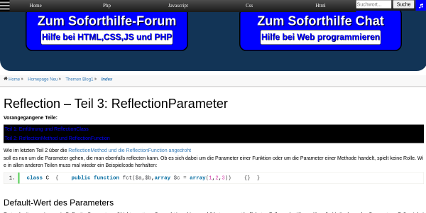 reflection teil 3 reflectionparameter 