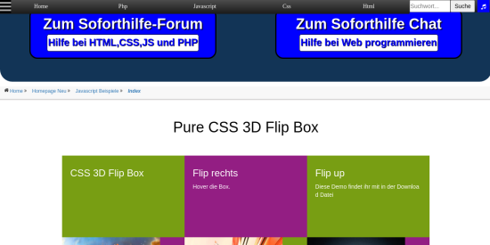 Css Flipbox 