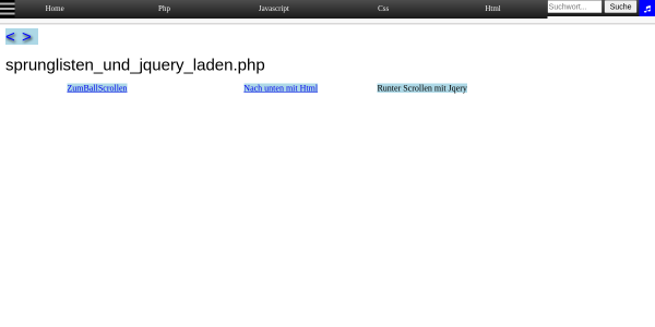 sprunglisten und jquery laden 