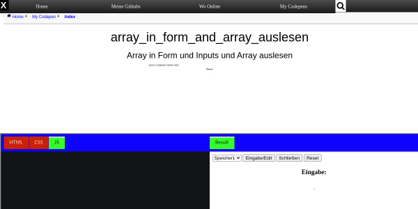 array in form and array auslesen 
