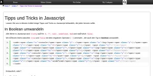 Tipps Und Tricks In Javascript