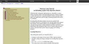 Tutorials Sql Injection