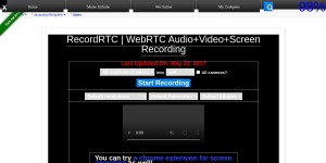 WebTC Audio Video Recoder