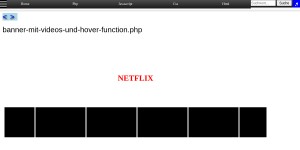 Banner Mit Videos Und Hover Function