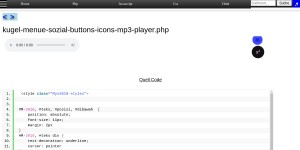 Kugel Menue Sozial Buttons Icons Mp3 Player