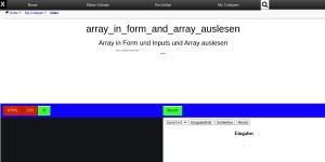 Array In Form And Array Auslesen