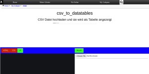 Csv To Datatables