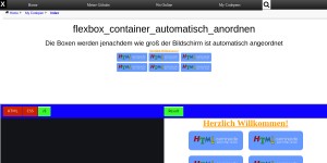 Flexbox Container Automatisch Anordnen