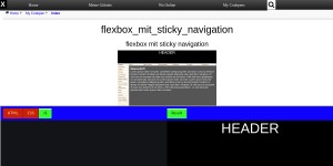 Flexbox Mit Sticky Navigation