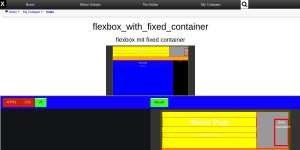 Flexbox With Fixed Container