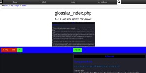 Glosslar Index