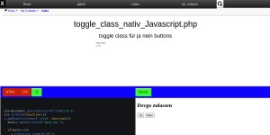 Toggle Class Nativ Javascript