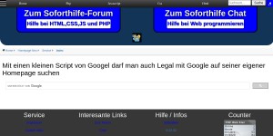 Homepage Websuche Mit Google Script